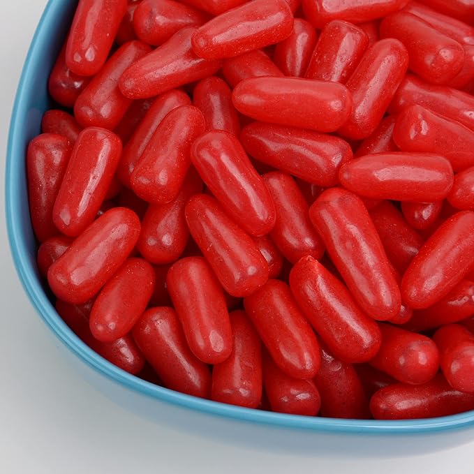 Cinnamon Jelly Candy - 1.8 Lb Hot Cinnamon Candies for Vending - Soft and Chewy Spicy Red Candy for Kids - Gluten Free Candy - Candies in Bulk - Vending Machine Candy