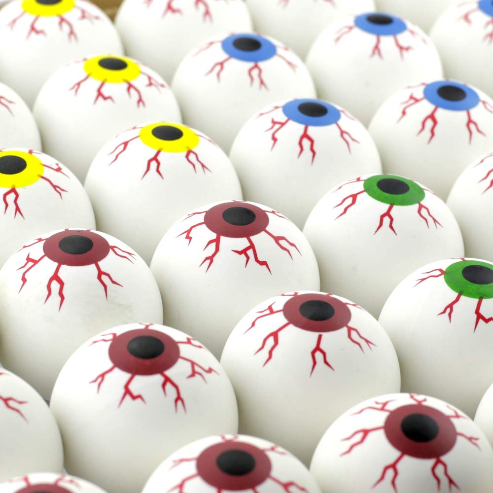 Bouncy Balls Big Eye Rubber Bouncing Ball for Class Activities 50 pcs in Bulk 49 mm