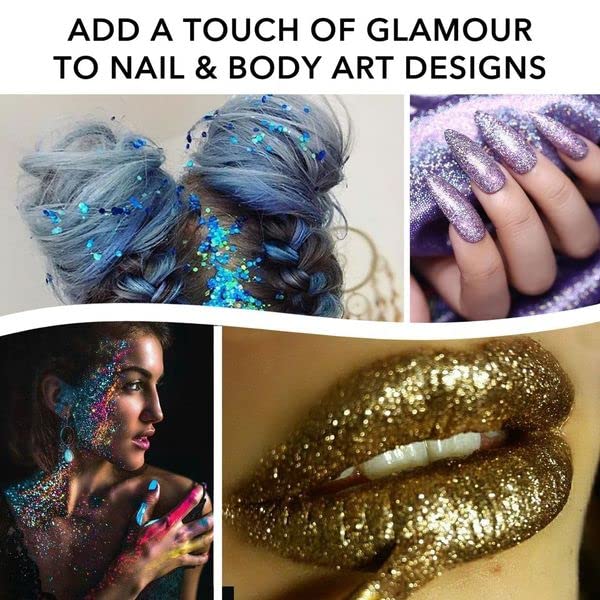 Nail Glitter - Glitter for Crafts - Christmas Glitter - Chunky Glitter for Slime - Face Glitter - Candle Glitter - Body Glitter