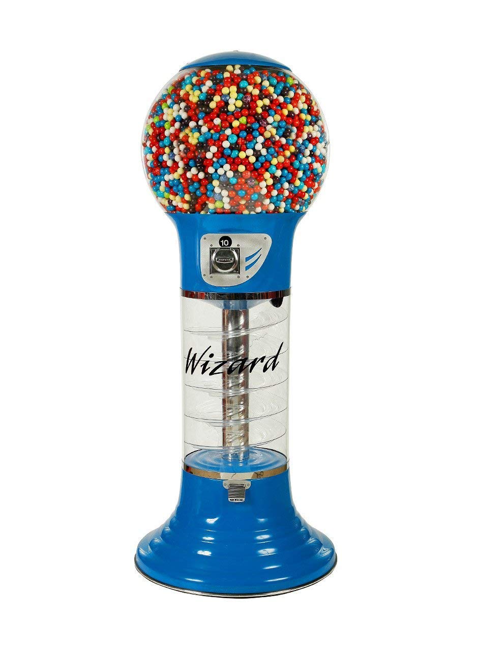 Spiral Gumball Machine Giant 5`6" for $0.25. Great for 1” Gumballs, Toys in Round Capsules, Bouncy Balls.