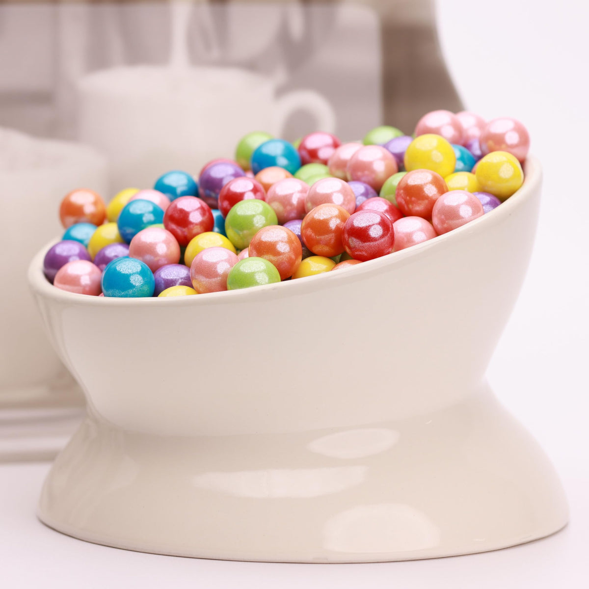 Shimmer Gumballs Pearl - Assorted Bubble Gum for Kids - Mix Fruit Flavored Gum 45 pcs 3.5 oz - 3 Packs Chewing Gum - Nostalgic Valentines Candy for Party Favors Easter Basket Sweet Treats, 16mm (0.62 inch)