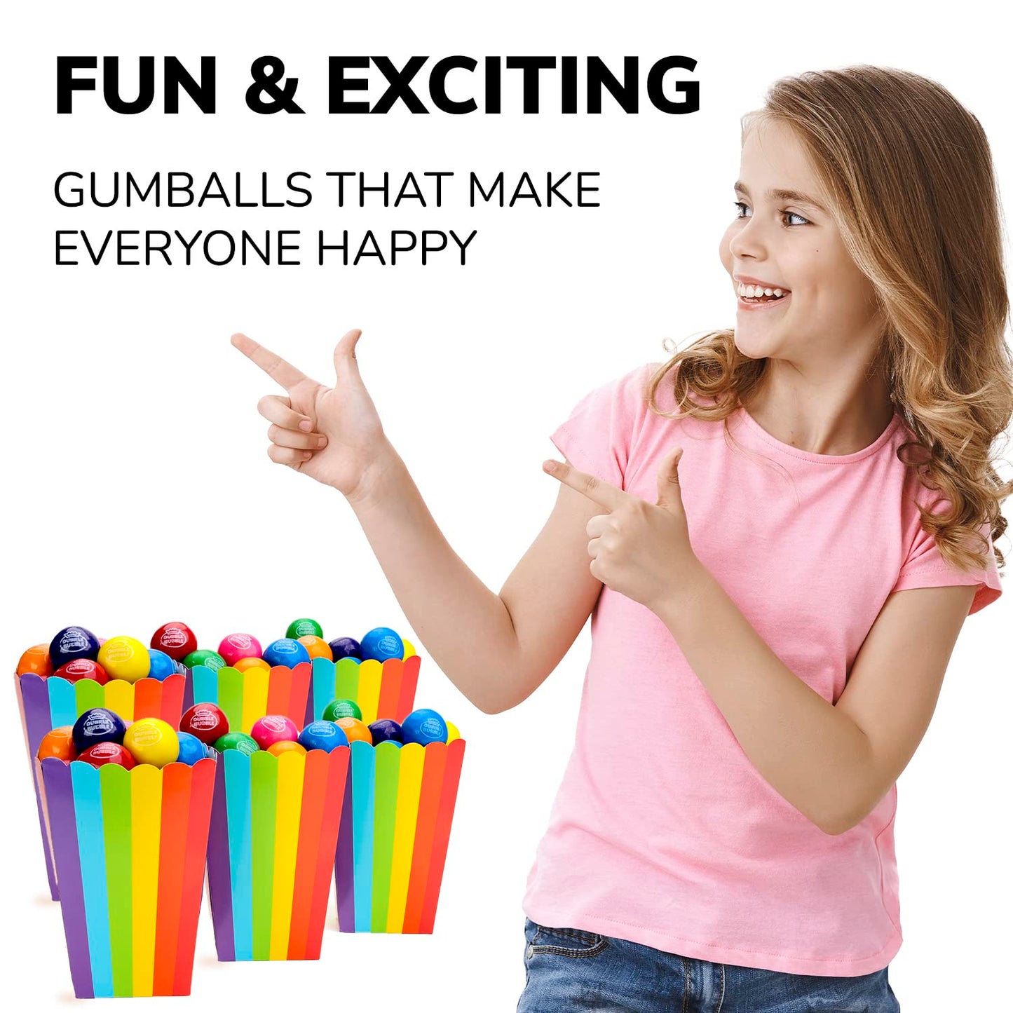 1.3 Inch Large Gumballs - 32 mm Giant Gumballs Bulk - 1.7 Lb Gumball Machine Refills - 100 Pcs Big Gumballs - Bulk Christmas Gum for Kids