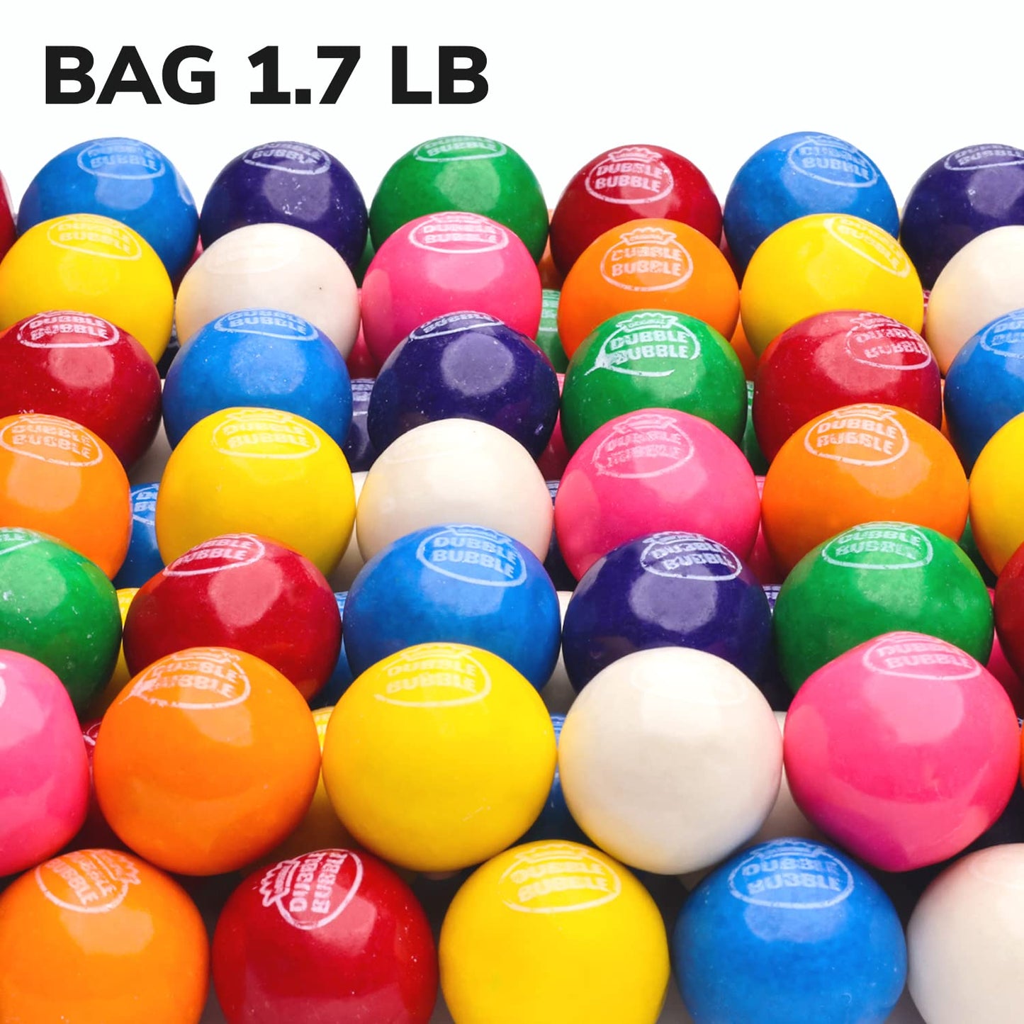 1.3 Inch Large Gumballs - 32 mm Giant Gumballs Bulk - 1.7 Lb Gumball Machine Refills - 100 Pcs Big Gumballs - Bulk Christmas Gum for Kids