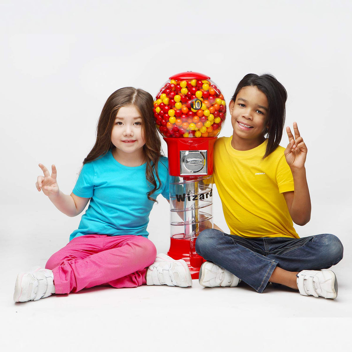 27” Blue Home Vending Machine - Candy Dispenser - Bubble Gum Machine for Kids - Bubblegum Machine - Gum Ball Machine Without Stand