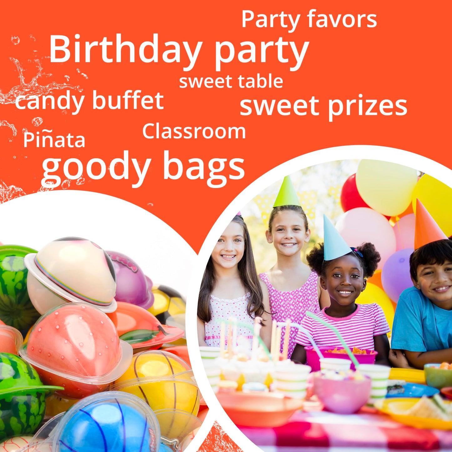 Gummy Candy - Jelly Filled Gummies - Fun Gummy Candies Filled with Fruit Jam - Assorted Flavors - 5 pcs Individually Wrapped Chewy Candy for Kids