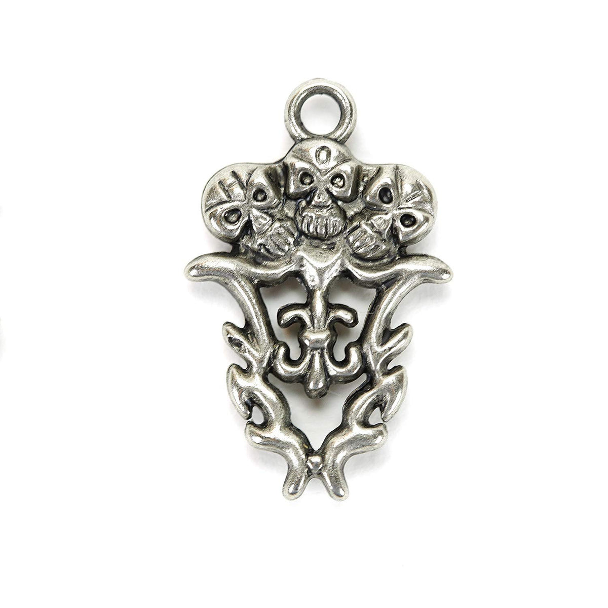 Voodoo Necklaces Charms Bulk - Vending Machine Toys - Metal Charms with Necklace Chains - Tibetan Silver Assorted Charms Pendants, 100pcs