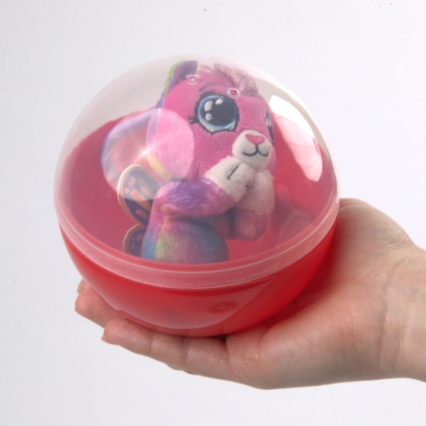 4.7'' Empty Plastic Capsules - 10 Pcs Clear-Colored Round Capsules - 120 mm Toy Capsules - Empty Capsule Balls for Prizes - Bath Bombs Molds