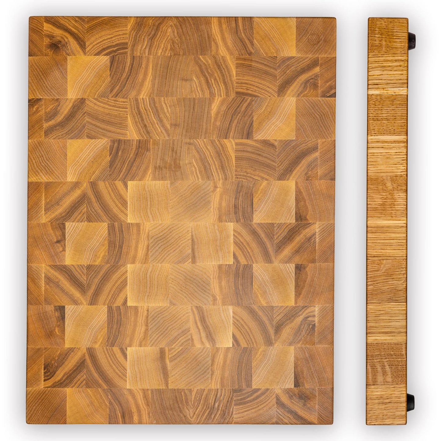 16x12 Inches Block Ash-tree Cutting End Grain Cutting Board - Meat Cutting Chopping Board - Thick Large Heavy Duty Cutting Board