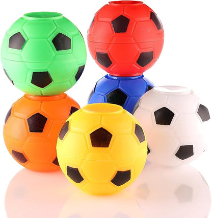 Entervending Fidget Spinners - 2 Inch Stress Balls - 100 Pcs Soccer Party Favors for Kids - Mini Fidget Spinners - Classroom Prizes