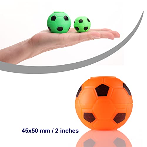 2 Inch Stress Balls in The Gift Box - 6 Pcs Soccer Party Favors for Kids - Mini Fidget Spinners - Classroom Prizes - Fidget Spinners for Kids for Kids