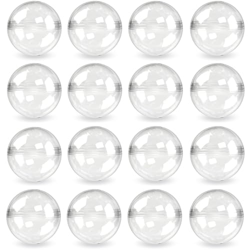 Vending Machine Empty Round Capsules 1.1" 1000 pcs Bulk Capsule for Toy Gumball Machines Small Clear Containers Surprise for Kids Party Favor Prize