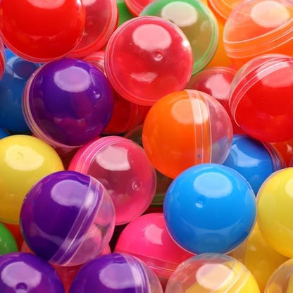 Capsule Vending Machine Translucent Round Capsules Empty 500 pcs 1.1 inch - Gumball Machine Capsules Bulk Party Favors Containers - Easter Basket Stuffers Gifts Pinata Stuffers DIY Craft Supplies