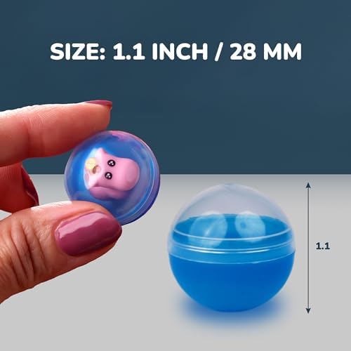 Capsule Vending Machine Translucent Round Capsules Empty 1000 pcs 1.1 inch - Gumball Machine Capsules Bulk Party Favors Containers - Easter Basket Stuffers Gifts Pinata Stuffers DIY Craft Supplies