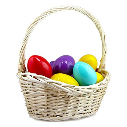 Easter Eggs 3” – Colorful Capsule Eggs with Surprise Egg Toy - Easter Basket Stuffers - Plastic Easter Eggs Filler Bulk - Egg Hunt Kids Surprise