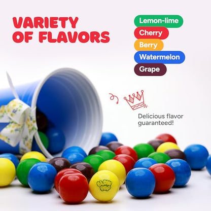 Crushed Lollipop Gumballs - 1 Inch - Bulk Candy Bag - 1.3 LB - Vending Machine Gumballs - Great for Party Favors, Goody Bags, Cake Decorations
