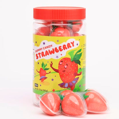 Gummy Candies filled with Jam, Assorted Fruit Flavors, Individually Wrapped 17pcs