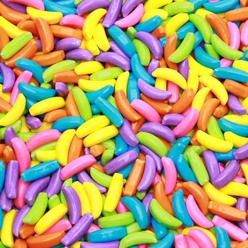 Bananas Runts Candy 15 OZ - 2 Packs Assorted Crazy Banana Hard Candies for Party Favors Goody Bags Cake Decorations Pinata Candy Mix Gumball Machine Refills
