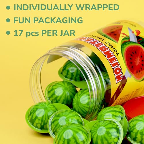 Gummy Candies filled with Jam, Assorted Fruit Flavors, Individually Wrapped 17pcs