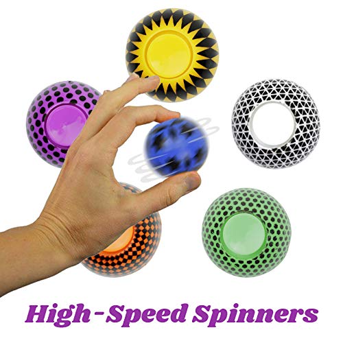 Fidget Spinners - Stress Relief Fidget Toys for Adults and Kids - Fidget Spinner Balls in Bulk 6 pcs