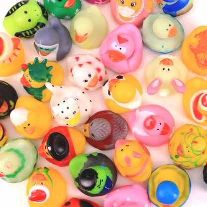 Jeep Ducks for Ducking - Duckies for Kids - 10 Pcs Ducky Playset Bath Toys - Rubber Ducks for Beach Pool - Goody Bag Stuffers Classroom Prizes