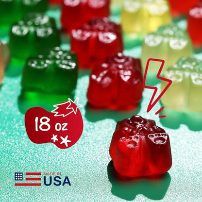 Gummy Bears - Assorted 12 Flavors Gummies Candy in Bag - 18 oz Gummy Bear Candies Mix - Fun and Delicious Gummy Snack