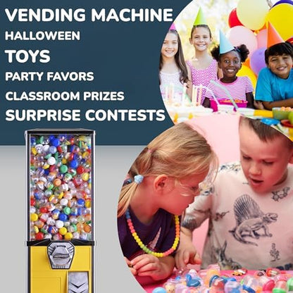 Vending Machine Empty Round Capsules 1.1" 500 pcs Bulk Capsule for Toy Gumball Machines Small Clear Containers Surprise for Kids Party Favor Prize