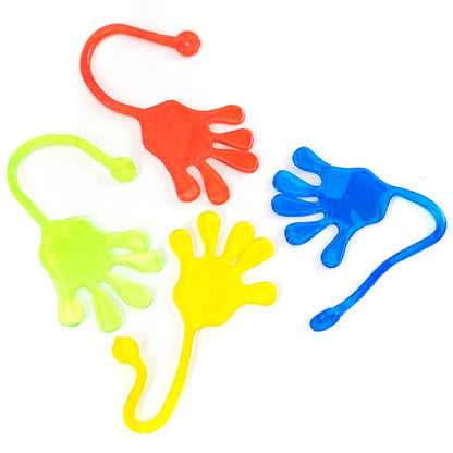 Sticky Hands for Kids - Slappy Hands - Stretchy Toys - 7 Inch Sticky Hand - Sensory Toys - Party Favors for Kids - Easter Toys