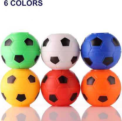 Entervending Fidget Spinners - 2 Inch Stress Balls - 100 Pcs Soccer Party Favors for Kids - Mini Fidget Spinners - Classroom Prizes