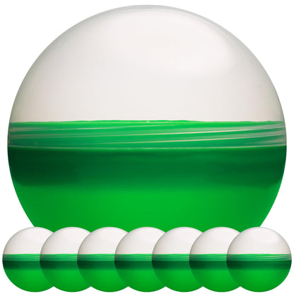Claw Machine Capsules Translucent Green Plastic Sphere Party Favor Containers Round 7 pcs 4.7 inch Jumbo Plastic Christmas Ornaments Extra Large Gift Box Craft Party Supplies Vending Capsules