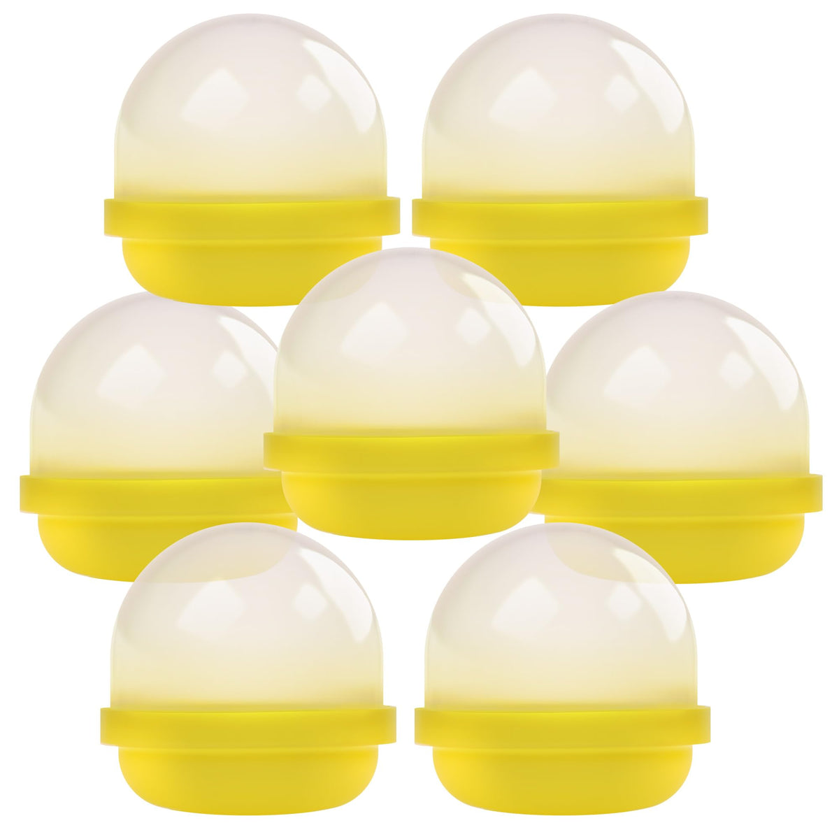 Capsule Vending Machine Translucent Yellow Acorn Capsules Empty 50 pcs 2 inch - Gumball Machine Capsules Bulk Party Favors DIY Containers - Easter Basket Stuffers Gifts Pinata Stuffers