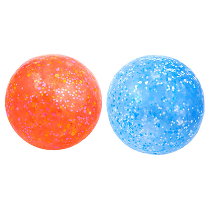 Random Colors Confetti Squeeze Balls - 2.75 Inch Gel Stress Balls for Kids - Stress Relief Toys - Anti Stress Ball Pack - Fidget Squishy Ball