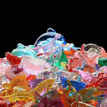 Acrylic Gems - 1.32LB (600 g) Jewels - Assorted Color Plastic Gemstones - Table Scatters Crystals - Aquarium Jewels Decor