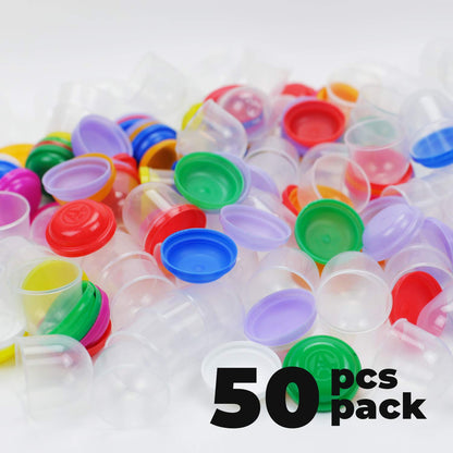 1.1 Inch Tiny Frosty Clear-Colored Acorn Capsules - Empty Toy Capsules - Plastic Capsules for Toys - 28 mm Prize Machine Capsules