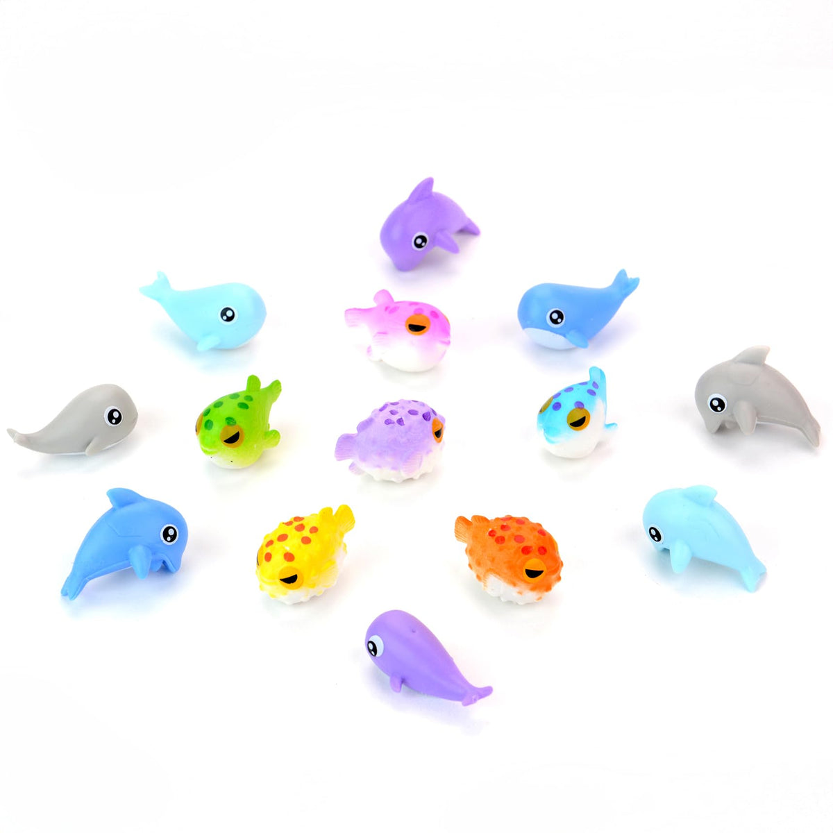 Sea Animals Mini Toys - 50 Pc Bulk Sea Creatures - Easter Egg Fillers for Boys and Girls - Party Favors & Classroom Prizes