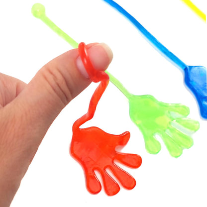 Sticky Hands for Kids - Slappy Hands - Stretchy Toys - 7 Inch Sticky Hand - Sensory Toys - Party Favors for Kids - Easter Toys