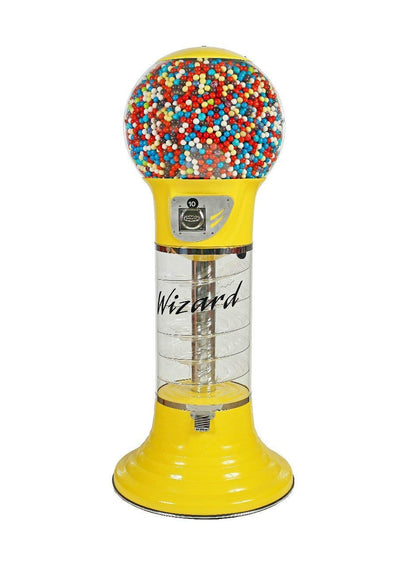 Spiral Gumball Machine Giant 5`6"  for $0.25. Great for 1” Gumballs, Toys in Round Capsules, Bouncy Balls.