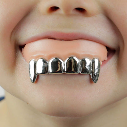 Grillz, Vampire and Pirate Teeth for Halloween, Holiday Parties. for Vending Machine - 2" Capsules (10 Count)