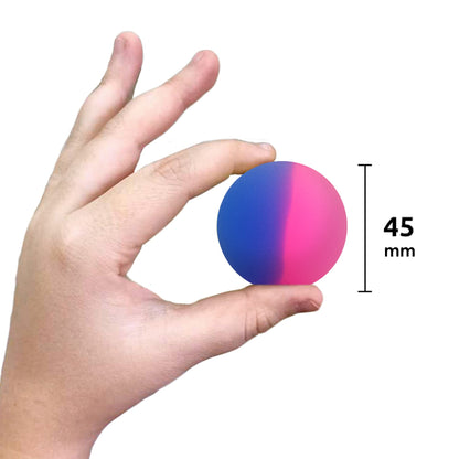 Entervending Bouncy Balls in The Gift Box - ICY Rubber Bounce Balls for Kids - 5 Pcs Large Hi Bouncing Ball 45mm