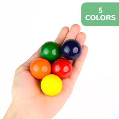 Bouncy Balls - 50 Pcs Small Bouncing Balls - 1.26 Inch Bounce Balls - Fresh Colored Bouncing Balls for Kids - Vending Machine Toys