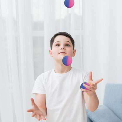 Entervending Bouncy Balls in The Gift Box - ICY Rubber Bounce Balls for Kids - 5 Pcs Large Hi Bouncing Ball 45mm