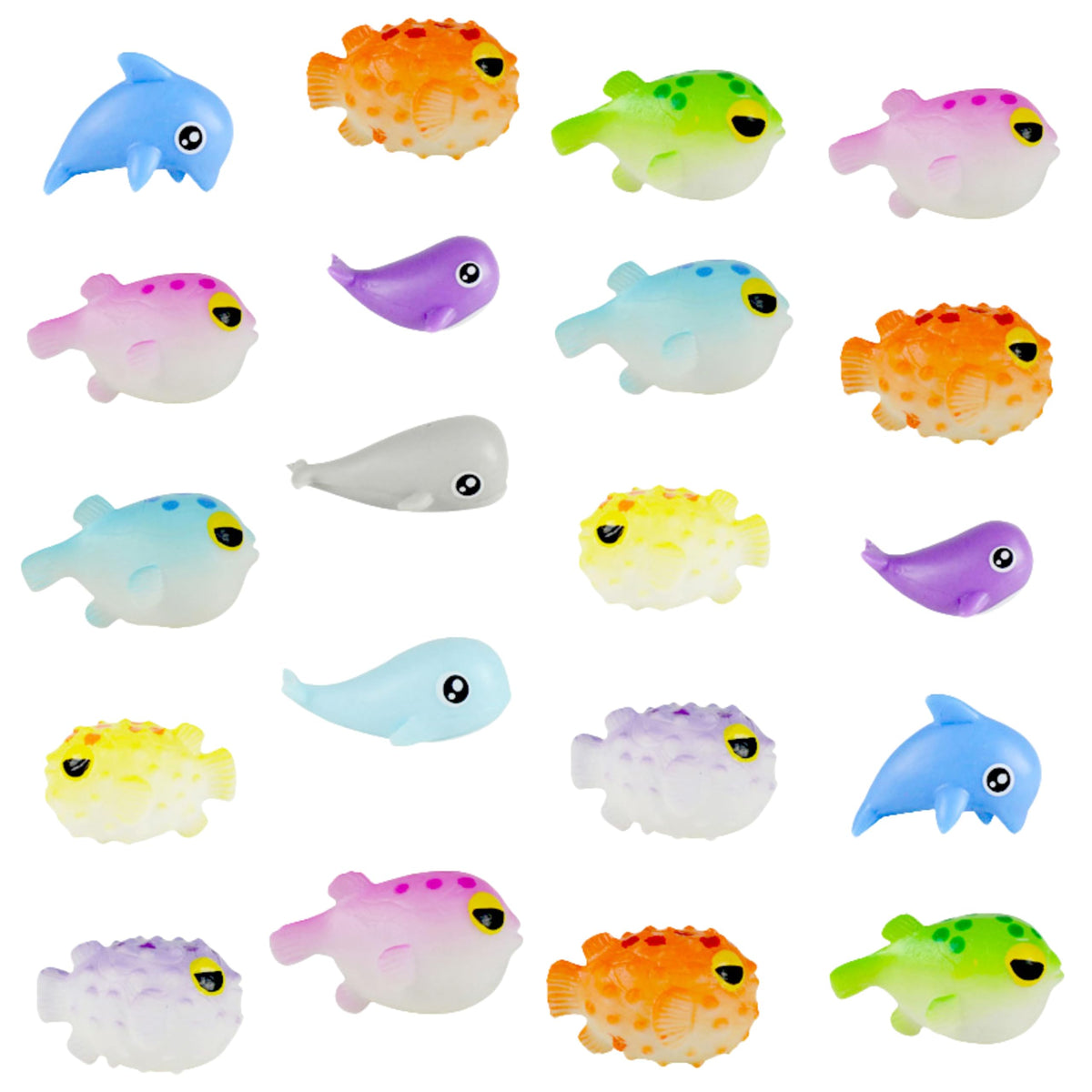 Sea Animals Mini Toys - 50 Pc Bulk Sea Creatures - Easter Egg Fillers for Boys and Girls - Party Favors & Classroom Prizes