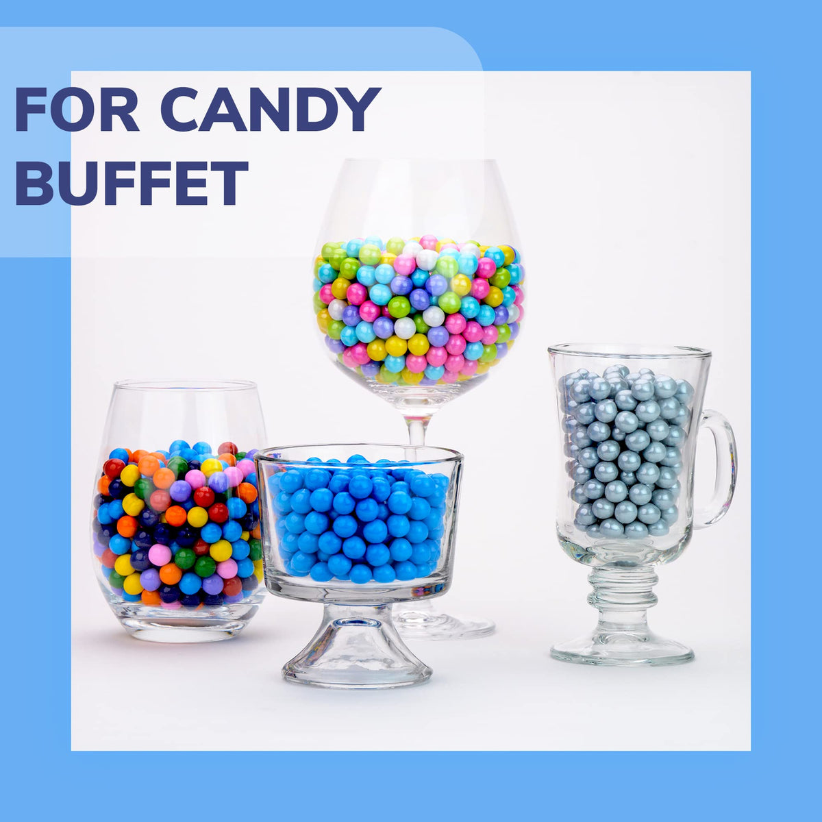 Gumballs for Kids - Gumball Machine Refills - Chewing Gum - Fruit Bubble Gum