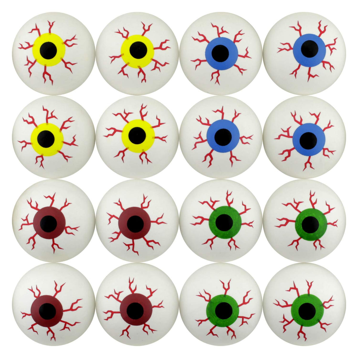 Bouncy Balls Big Eye Rubber Bouncing Ball for Class Activities 50 pcs in Bulk 49 mm