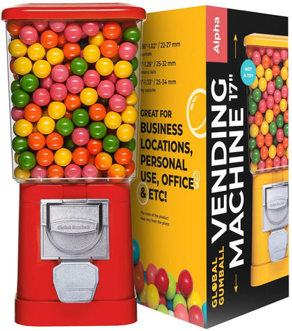 Green Home Vending Machine - Bubble Gum Machine for Kids - Gumball Machine Bank - Coin Gumball Machine - Gift Kid Gum Ball Machine Without Stand
