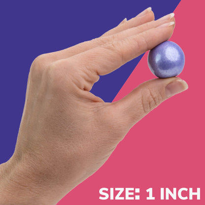 Gumballs for Gumball Machine - Shimmer Lavender Gumballs - Raspberry Flavored Bubble Gum 1 Inch Large Gumballs - Kids Gum - Bulk Gum Balls 2 Lb