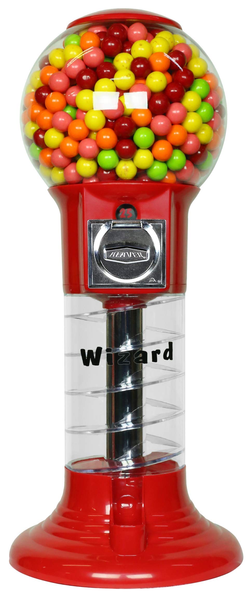 27” Blue Home Vending Machine - Candy Dispenser - Bubble Gum Machine for Kids - Bubblegum Machine - Gum Ball Machine Without Stand