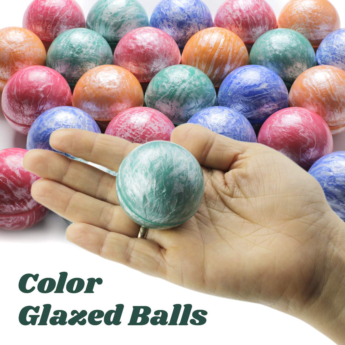 Bouncy Balls Bulk 45mm 1.8" - Galaxy Balls Bouncy Balls for Kids - Vending Machine Toys, 25pcs