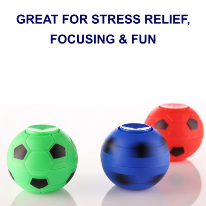 2 Inch Stress Balls - 12 Pcs Soccer Party Favors for Kids - Mini Fidget Spinners - Classroom Prizes - Fidget Spinners for Kids