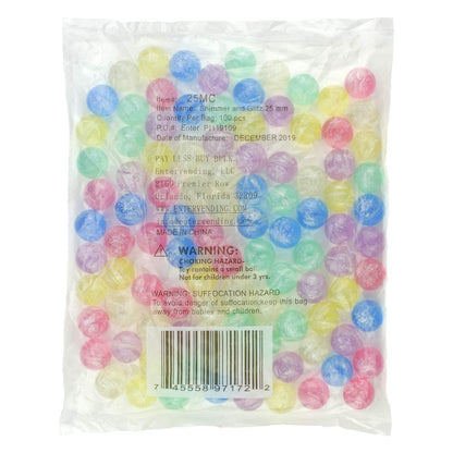 100 Pcs Small Bouncing Balls - 1 Inch Bounce Balls - 25 mm Little Balls for Kids - Bouncy Balls Party Favors - Gumball Machine Bouncy Balls Refill