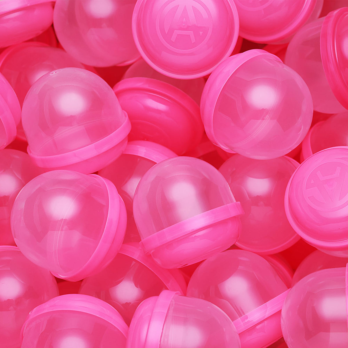 Capsule Vending Machine Translucent Pink Acorn Capsules Empty 50 pcs 2 inch - Gumball Machine Capsules Bulk Party Favors DIY Containers - Easter Basket Stuffers Gifts Pinata Stuffers